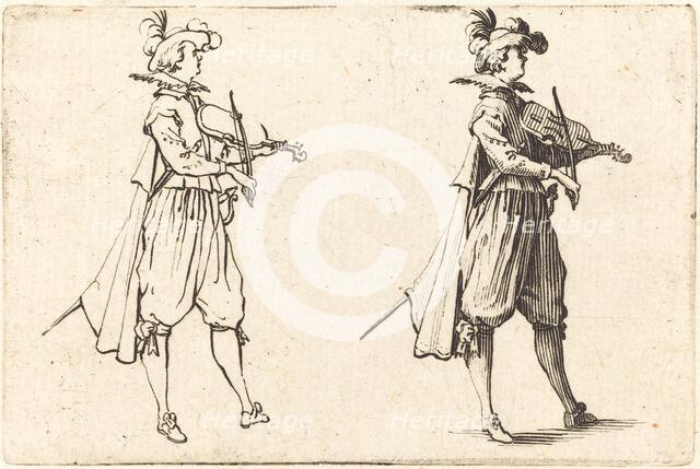 Violinist, c. 1622. Creator: Jacques Callot.