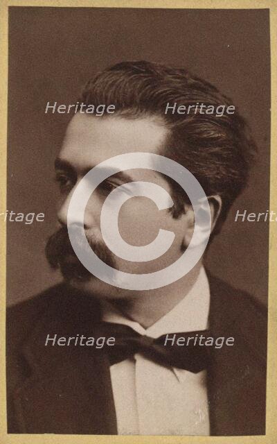 Portrait of the pianist and composer Józef Wieniawski (1837-1912), c. 1875. Creator: Luckhardt, Fritz (1843-1894).