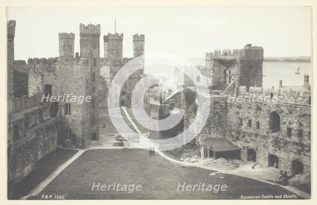 Carnarvon Castle and Straights, 1860/94. Creator: Francis Bedford.