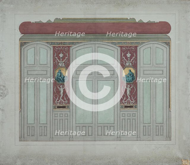 Esquisse pour la mairie du 15e arrondissement : La Patrie - L'enfant, 1884. Creator: Georges Hervy.