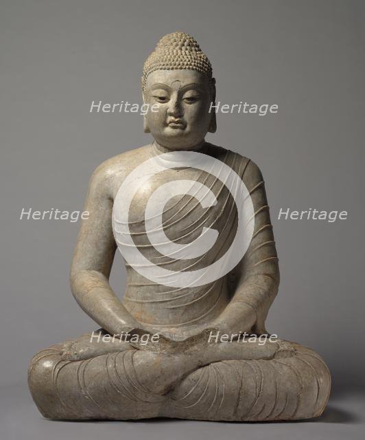 Seated Amitayus Buddha, c. 570s. Creator: Unknown.