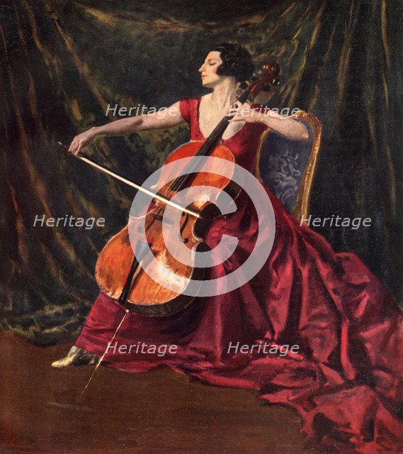 'Madame Suggia', 1920-1923, (1933). Artist: Augustus John