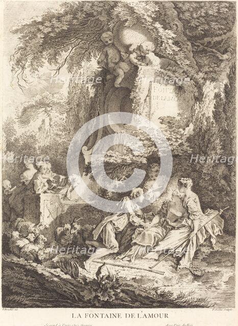 La Fontaine de l'Amour, 1738. Creator: Pierre Alexandre Aveline.