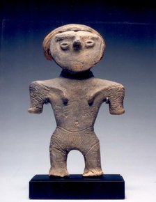 Female Figurine with Topknot, c. 1000-300 B.C. Creator: Unknown.