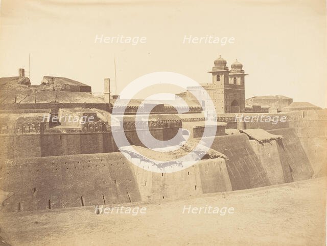 Fort of "Philoor" on the Sutlej River, Built by Runjeet Singh, 1858-61. Creator: Unknown.