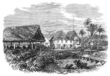 The temporary courthouse at Morant Bay, Jamaica, 1865. Creator: Unknown.