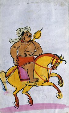 A warrior on horseback. Creator: Unknown.