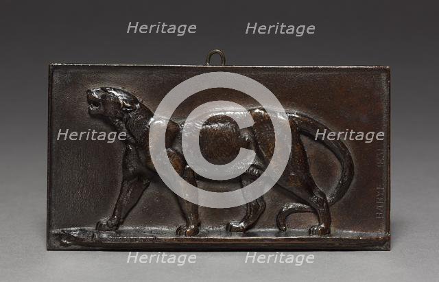 Walking Leopard, 1831. Creator: Antoine-Louis Barye (French, 1796-1875).