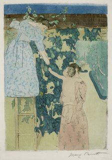 Gathering Fruit, c1893. Creator: Cassatt, Mary (1845-1926).