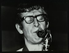 Saxophonist Phil Day playing at The Bell, Codicote, Hertfordshire, January 1984. Artist: Denis Williams