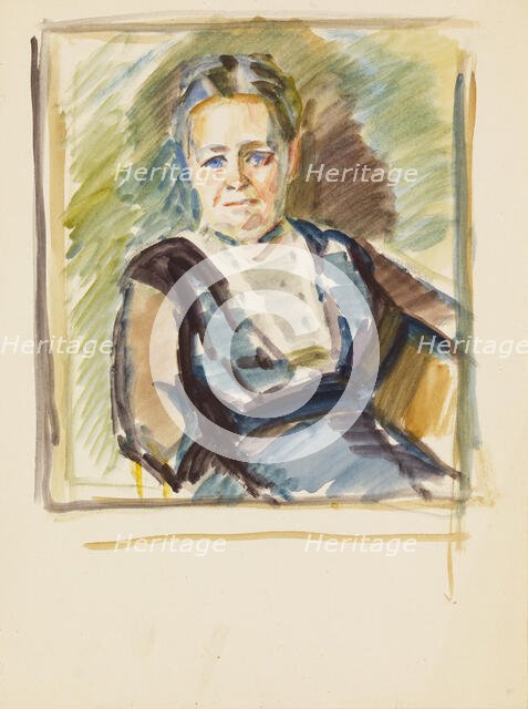 Portrait sketch, c1910s. Creator: Verner Thome.