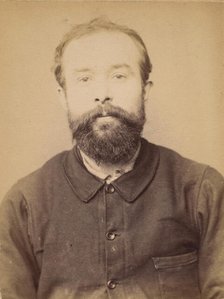 Leballeur. Jules, Léon. 29 (ou 30) ans, né à Rouissé Jassée (Sarthe). Cordonnier. Anarchis..., 1894. Creator: Alphonse Bertillon.
