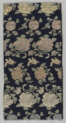 Textile Fragment, 1800s. Creator: Unknown.