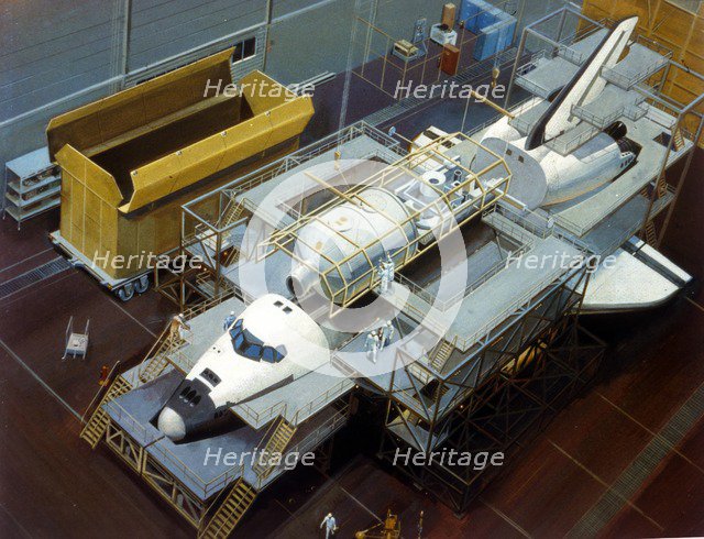 Artist's impression of Space Shuttle. Creator: NASA.