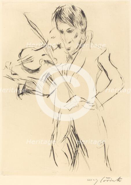 Bildnis Andreas Weissgaerber (Portrait of Andreas Weissgaerber), 1919. Creator: Lovis Corinth.