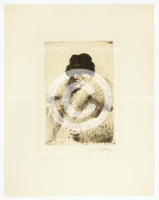 Self-Portrait 1916, 1916. Creator: Anders Leonard Zorn.