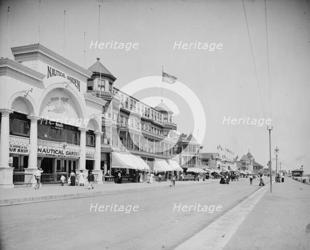 Along the boulevard, Revere Beach, Mass., c1905. Creator: Unknown.