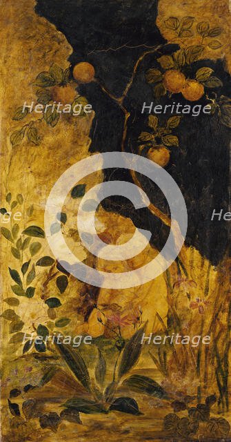 Panel for a Screen: Children Playing with a Rabbit, ca. 1876. Creator: Albert Pinkham Ryder.