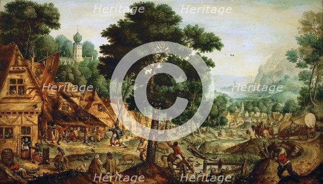 Flemish village life.