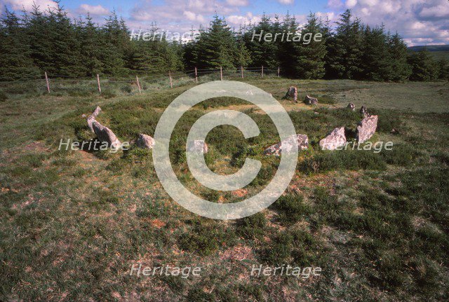 Stone Alignment, 20th century. Artist: CM Dixon.