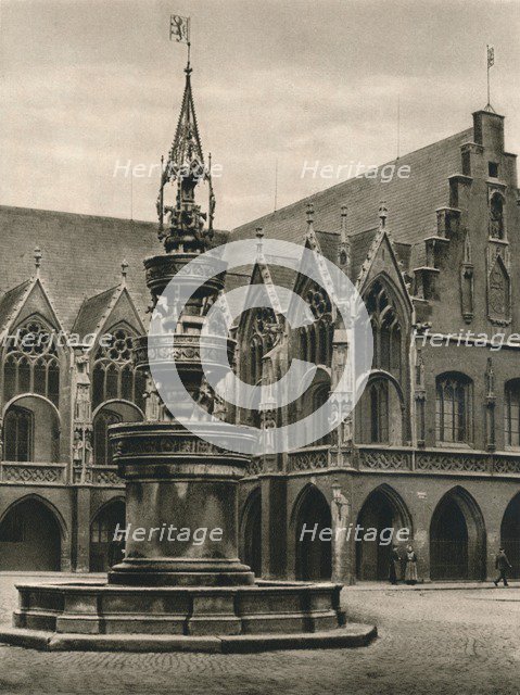 'Braunschweig, Town-hall of the old city', 1931. Artist: Kurt Hielscher.
