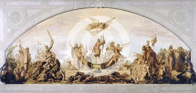 'France under the Capetiens, Valois and the Bourbons', 1856. Artist: Henri Lehmann