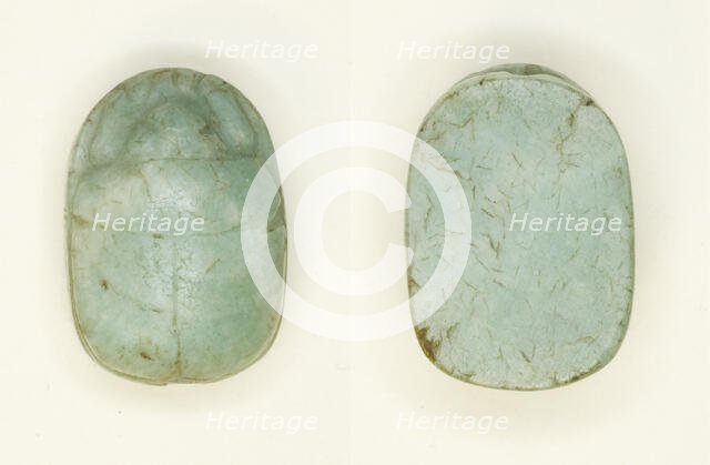 Scarab: Uninscribed, Egypt, Middle Kingdom (?), Dynasties 11-12 (about 2055-1773 BCE). Creator: Unknown.