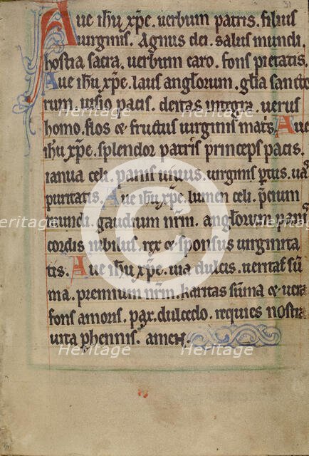 Text Page, 1190-1200; text added about 1200-1250. Creator: Unknown.