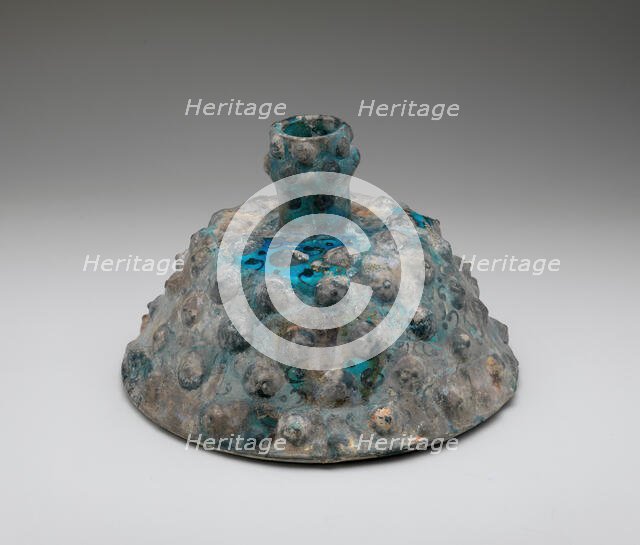 Embossed Candlestick, Iran, 12th century. Creator: Unknown.