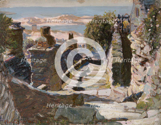 'Old Barmouth', 1893-1934. Artist: Christopher Williams