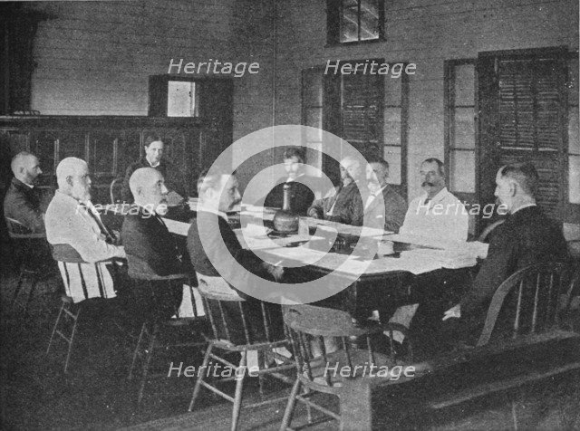 Parliaments of Britain's overseas dominions: the Legislative Council of Fiji in session, 1909. Artist: Unknown.