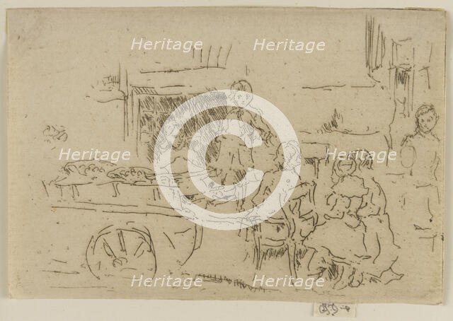 Children's Fruit Barrow, 1887. Creator: James Abbott McNeill Whistler.