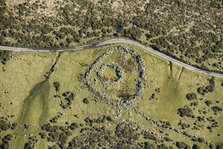 Round Pound, part of the the Kestor Settlement, the remains  of an Iron Age settlement on..., 2025. Creator: Damian Grady.