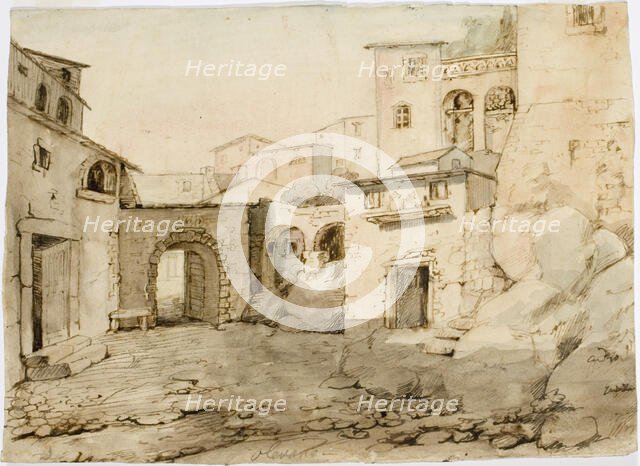 A street in an Italian city. Creator: Robert Wilhelm Ekman.