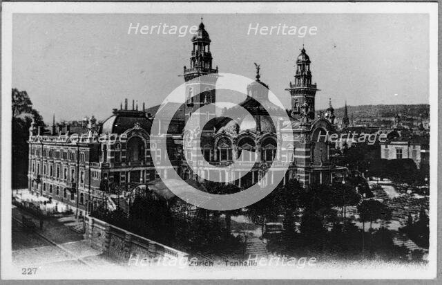 Tonhalle exterior Zurich, 1900. Creator: Unknown.