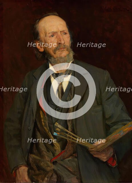 Portrait of the Painter Amaldus Nielsen, 1902. Creator: Fredrik Kolsto.