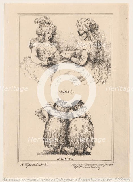 St James's and St Giles's, 1792., 1792. Creator: Thomas Rowlandson.
