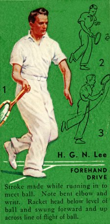 'H. G. N. Lee - Forehand Drive', c1935. Creator: Unknown.