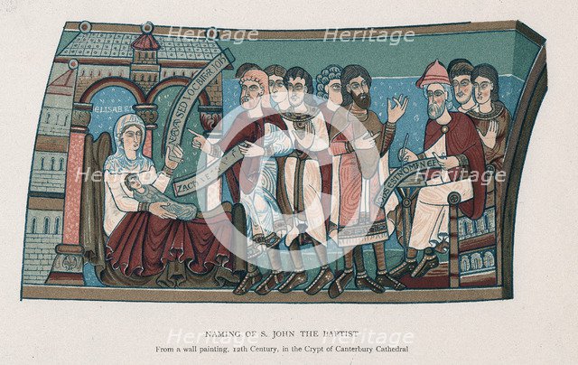 Naming of Saint John the Baptist. Artist: Unknown