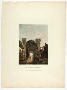 The Gate of St. Sebastian, plate seventeen from the Ruins of Rome, published March 1, 1796. Creator: Matthew Dubourg.