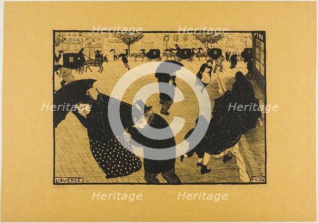 The Shower, 1894. Creator: Félix Vallotton.