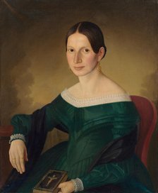 Portrait of Mrs. Juppová, 1845. Creator: Jozef Bozetech Klemens.