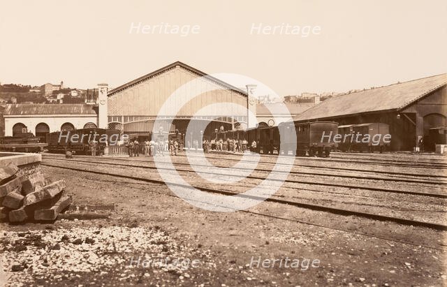 Lyon, Gare de Perrache, ca. 1861. Creator: Edouard Baldus.