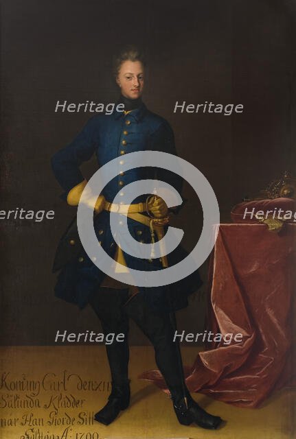Charles XII, 1682-1718, King of Sweden, Palatine Count of Zweibrücken. Creator: David von Krafft.