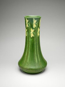 Vase, 1903/9. Creators: Grueby Faience Company, George Prentiss Kendrick, Eva Russell.