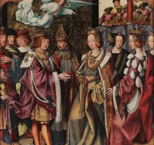 The Engagement of St Ursula and Prince Etherius (from the Saint Auta Altarpiece), c1522. Creator: Anonymous.