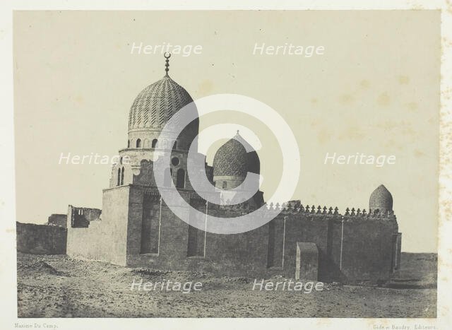 Tombeau de Sultans Mamelouks, Le Kaire, 1849/51, printed 1852. Creator: Maxime du Camp.