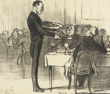 Monsieur veut-il des crêpes?.., 1855. Creator: Honore Daumier.