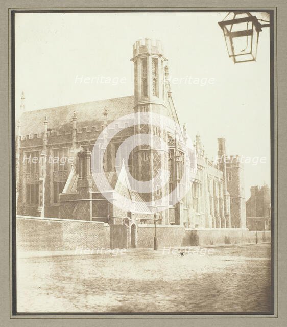 New Hall of Lincoln's Inn, London, c. 1841/46. Creator: William Henry Fox Talbot.