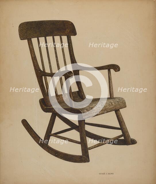 Rocker, c. 1940. Creator: George C. Brown.